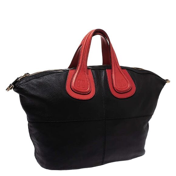 Givenchy Nightingale Bag Black With Red Handles - Picture 10 of 10